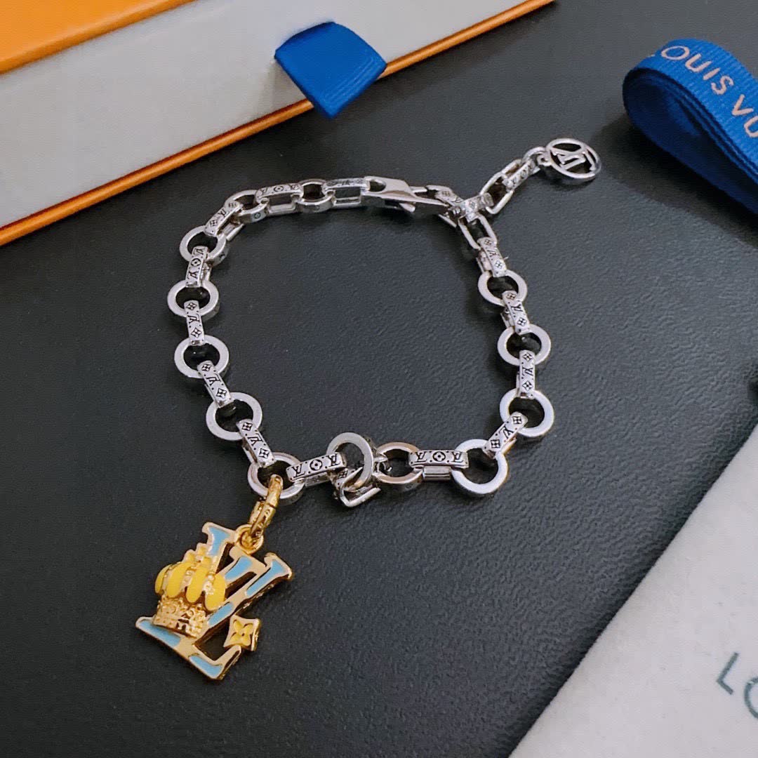Louis Vuitton Silver Charm Bracelet